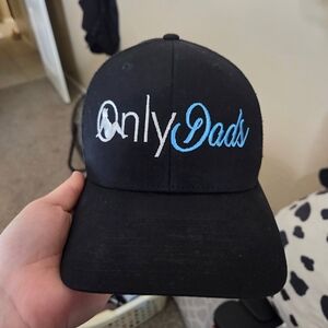 Only Dads Embroidered Black Baseball Cap
